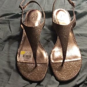 Rose gold sparkle shoes